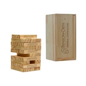 Short Stack Tumbling Tower in Wood Box
