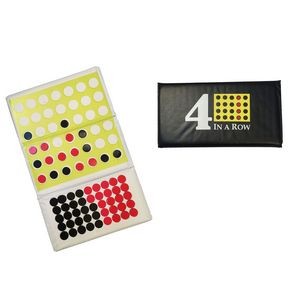 Travel Size Magnetic 4-in-a-Row Game Trifold
