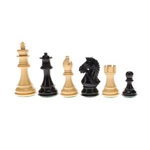 Luxury Staunton Bridle Knight Chess Pieces, 4 inch king