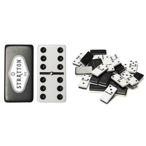 Double Six Dominoes – Club Size, Two-tone with Spinners