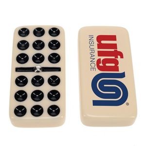 Double 9 Dominoes in Vinyl Case, Thick Size, With Spinners