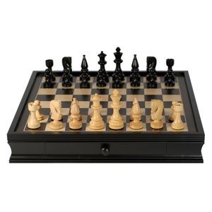 Grand Russian Chess Set with Storage Drawers