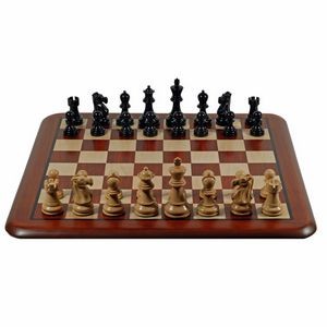 Grand Staunton Redwood Chess Set- Kari Wood Weighted Pieces