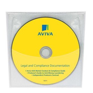 DVD Duplicated & Printed in Clear Vinyl Adhesive Sleeve