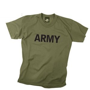 Kid's Olive Drab Army T-Shirt (XS to XL)