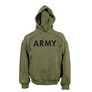 GI Type Marines Olive Drab Hooded Pullover Sweatshirt (S to XL)