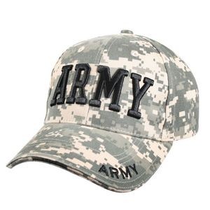 A.C.U. Digital Camouflage Deluxe Low Profile Army Insignia Cap