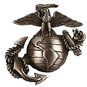 Bronze U.S.M.C. Military Pin