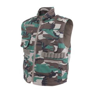 Adult Woodland Camouflage Ranger Vest (S to XL)
