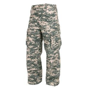 Youth Woodland Camouflage Vintage Paratrooper Fatigue Pants (XXS to XL)