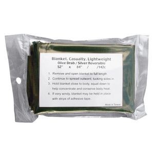 G.I. Type Olive Drab Lightweight Combat Casualty Blanket