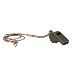 GI Style Olive Drab Police Whistle with Cork Pea