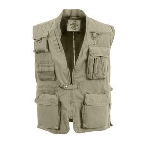Khaki Deluxe Safari Outback Vest (S to XL)