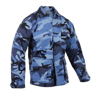 Sky Blue Camo Battle Dress Uniform Shirt (XS to XL)