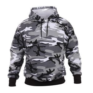 Adult City Camouflage Pullover Hooded Sweatshirt (S-XL)