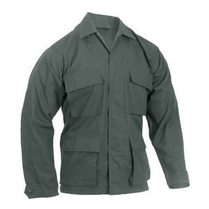Olive Drab 100% Cotton Battle Dress Uniform Shirt (XS to XL)