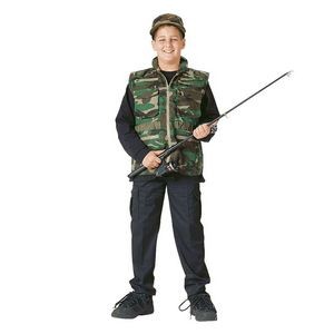 Kids' Woodland Camouflage Ranger Vest (XS to XL)