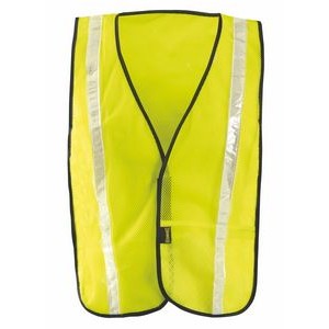 High Visibility Non ANSI Mesh Gloss Tape Vest - Not ANSI complaint for traffic safety
