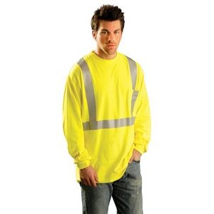 Flame Resistant Long Sleeve ANSI Class 2 T-Shirt w/Pocket