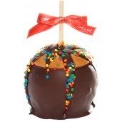 Birthday Dunked Caramel Apple w/Dark Belgian Chocolate
