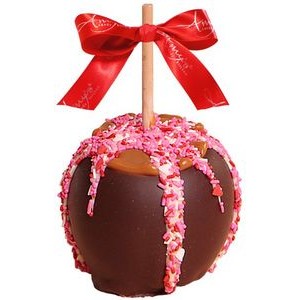 Dunked Caramel Apple w/Dark Belgian Chocolate & Sweetheart Sprinkles