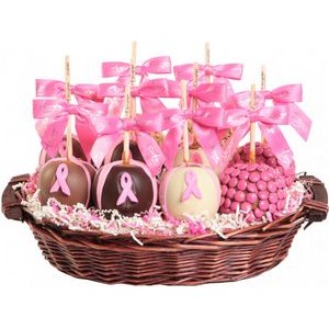 Petite 10 Apple Breast Cancer Awareness Gift Basket