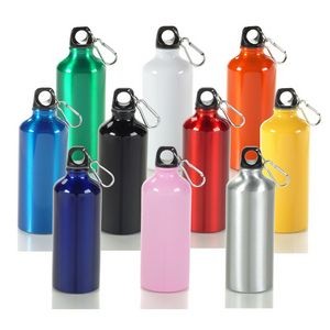 20 Oz. Aluminum Sports Bottle W/ Matching Color Carabiner (3 Days)
