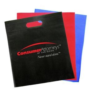 Heat Sealed Non-Woven Tote Bag w/ Cut-Out Handle (3 Days)