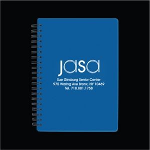 Spiral Bound Notebook w/ 80 Lined Sheets & Plastic Cover (3 Days)