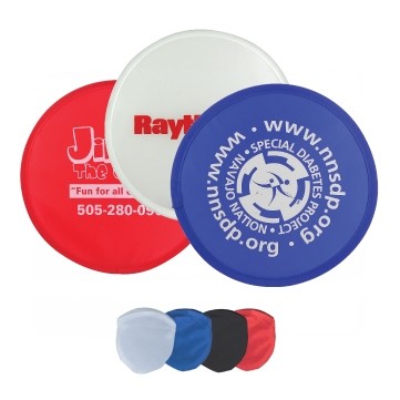 Foldable Flying Disc w/ Matching Color Pouch (3 Days)