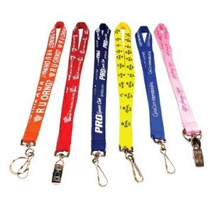 3/4" Screen Imprinted Lanyard w/ Attachment (8 weeks)