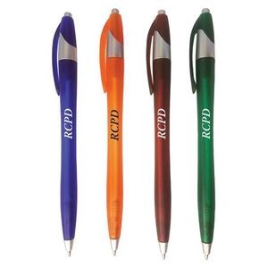The color Curved Pen with silver trim