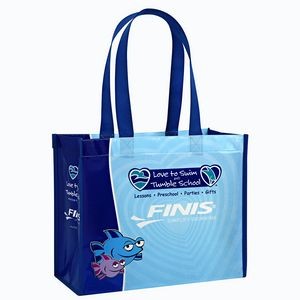 Custom Full-Color Laminated Non-Woven Promotional Tote Bag 11.5"x9.5"x5.5"