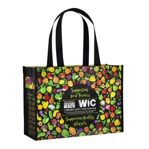 Custom Full-Color Laminated Non-Woven Promotional Tote Bag 12.5"x9"x5"