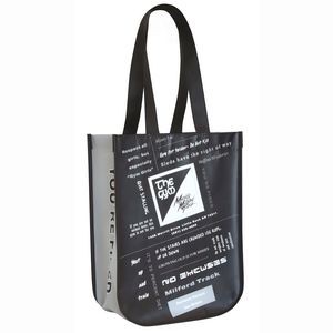 Custom Stylish Round Cornered  Laminated Promotional Bag 9"x12"x4.5"