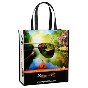 120g Full-Color Laminated Non-Woven Promotional Tote Bag 14"x16"x6"