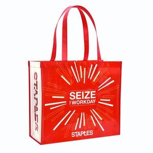 Custom Full-Color Laminated Non-Woven Promotional Tote Bag 16.3"x14.5"x6.8"