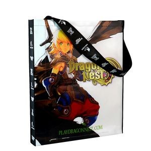 Large Full-Color Laminated Non-Woven Tradeshow Poster Bag 24"x36"x3"