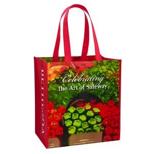 Custom 140g Double Laminated Non-Woven PP Tote Bag 12.5"x13.5"x8"