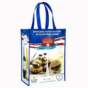 Custom 120g Laminated Non-Woven Promotional Tote Bag 11.5"x15.5"x5"