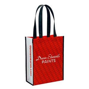 Custom Full-Color Laminated Non-Woven Promotional Tote Bag  9"x12"x4.5"