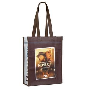 Custom Full-Color Laminated Non-Woven Promotional Tote Bag 9"x12"x4.5"