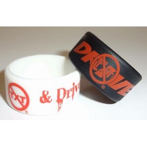 1/2" Silkscreened Solid Color Silicone Ring