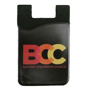 Silicone Phone Wallet w/Full Color Imprint