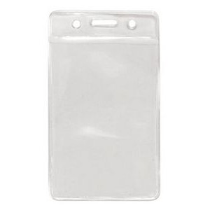 PVC Badge Holder w/Zip-Top Closure (3''x4'')