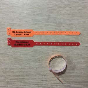 Vinyl Security Wristband w/1-Color Silkscreened Imprint (10" x 1")