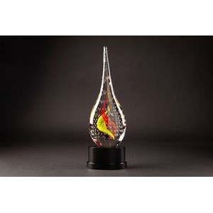 Taurino Art Glass Sculpture with Base