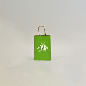 Apple Green Shadow Stripe Bag (5.5