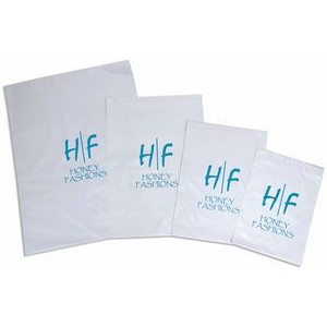 White Poly Mailer with Adhesive Closure (12"x15")
