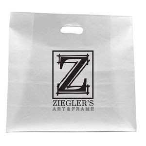 Frosted Clear Poly Die Cut Bag/ 4 MIL (24"x8"x24")